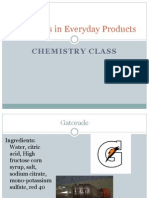 Chemicals in Everyday Products: Chemistry Class