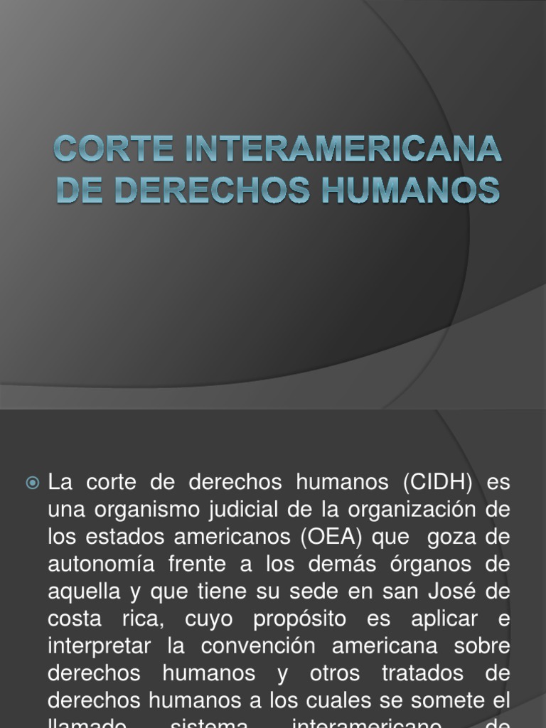 Corte Interamericana de Derechos Humanos | PDF | Política | Derecho