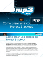 Cómo crear una cuenta en Project Blackout