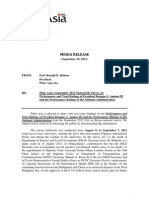 MR2 - UB2012-3 MR On Presidential Performance and Trust Ratings, Ratings of The National Admin On Selected Issues (FINAL)