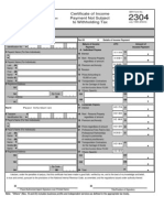 BIR 2305 Form