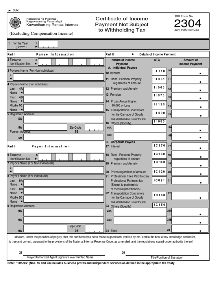 bir-form-no-2305-certificate-of-update-of-exemption-and-employers-and