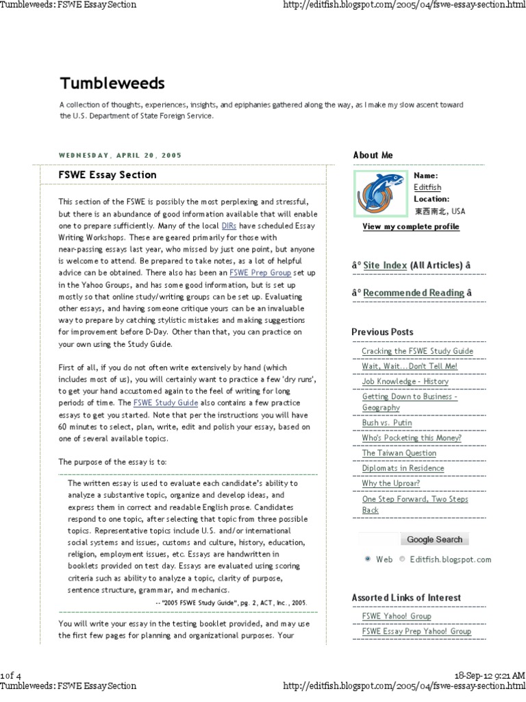 Fsot study guide picture