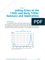 Banking Crisis of the 1980s & Early 1990s