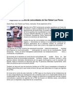 Represion en Contra de Comunidades San Rafel Las Flores