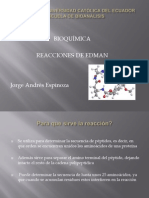 Reacciones de Edman determinan secuencia proteínas