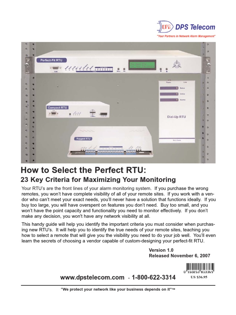 Selecting The Perfect Rtu | PDF | Computers