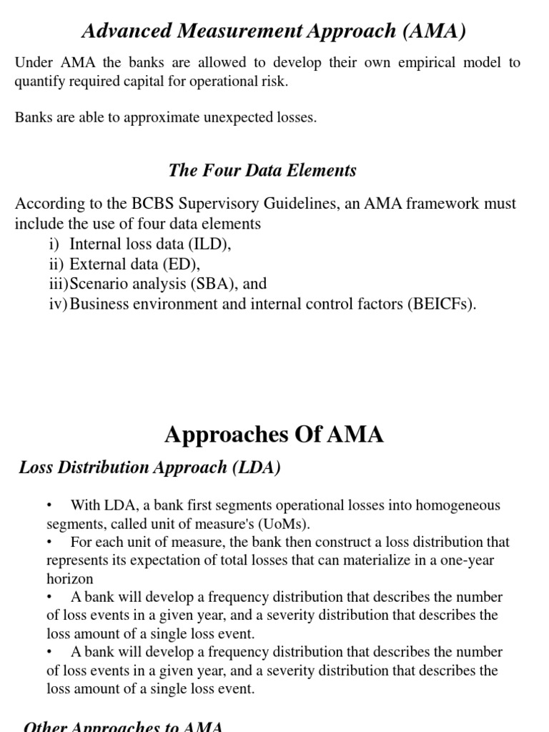 Advanced Measurement Approach (AMA) PDF