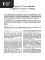 Download Dual Encrypted Global Metadata an approach to secure metadata by Journal of Computer Science and Engineering SN106334772 doc pdf
