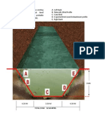 Section of The Brick Lined Embankment Showing Probable Natural Profile (Not To Scale)