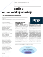 Standardizacija U Farmaceutskoj Industriji (Prvi Deo) - Uvod U Farmaceutsku Standardizaciju