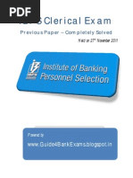 Download IBPS Clerks Previous Paper Completely Solved - Guide4BankExams by Shiv Ram Krishna SN106352979 doc pdf