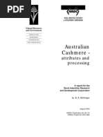 Australian Cashmere - Attributes and Processing