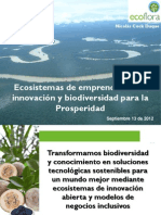 Ecosistemas de emprendimiento, innovación y biodiversidad para la prosperidad: Ecoflora