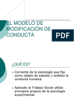 Modelo Modificacion de Conducta