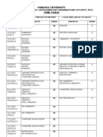 Ou Suppl Degree Time Table