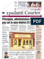 Ypsilanti Courier Front Page Sept. 13, 2012