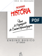 PROGRAMA DE HISTÓRIA - 3ºciclo