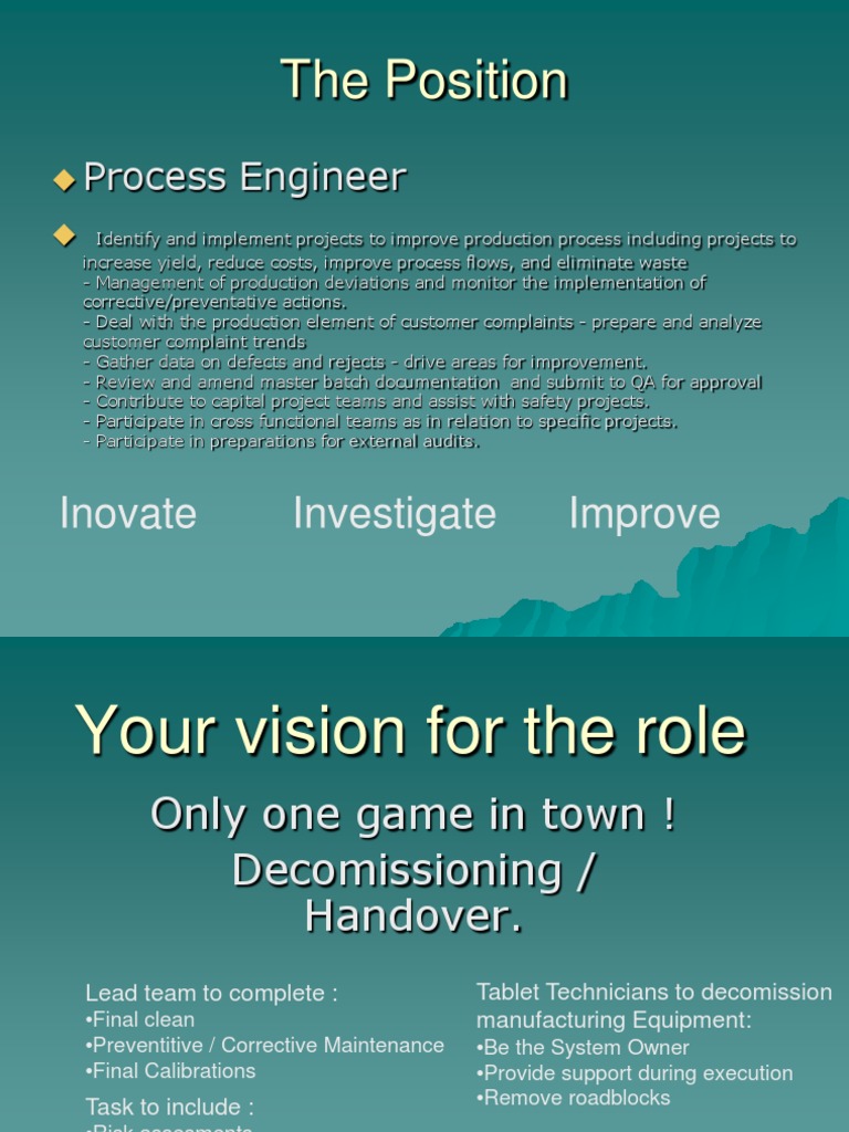 Your Vision For The Role | PDF | Computers