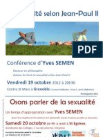 Affiche conférence Yves Semen