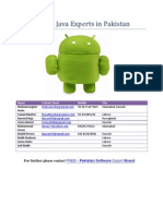 Android Java Experts in Pakistan