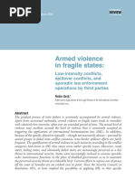 Armed violencein fragile states