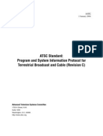 ATSC Standard: Program and System Information Protocol For Terrestrial Broadcast and Cable (Revision C)