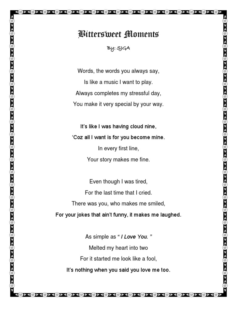 Bittersweet Moments PDF