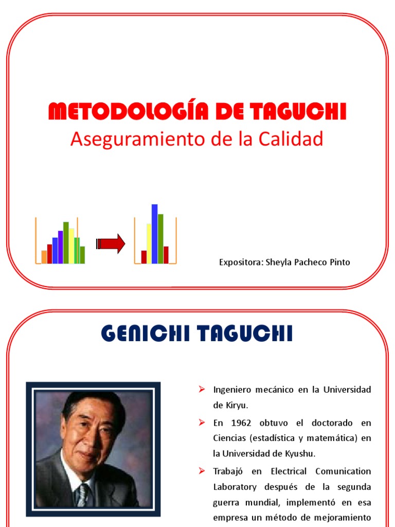 Metodología de Taguchi | PDF | Función de pérdida | Tolerancia de ...