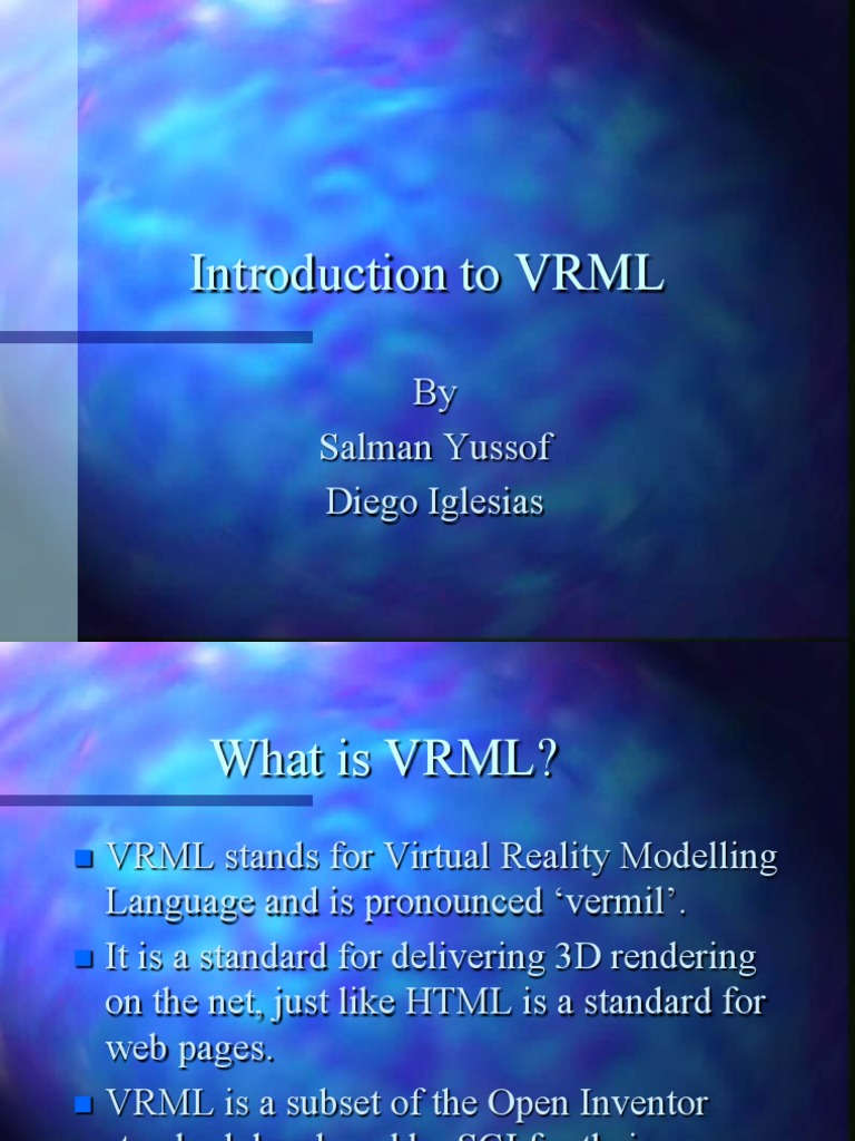 VRML Basics and Features Guide | PDF | Areas Of Computer Science ...