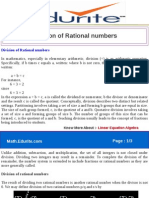 Division of Rational Numbers