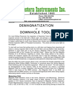 DEMAGNATIZATION of DOWNHOLE TOOLS