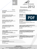 cursos octubre 2012