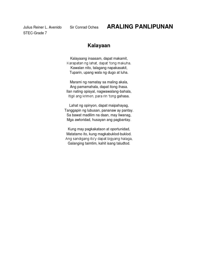 Kalayaan!!! | PDF