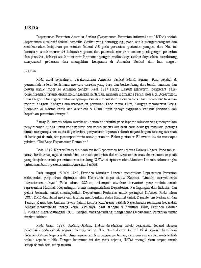 Usda | PDF