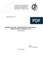 Projektovanje Fotonaponske Elektrane - Pregled Softverskih Alata