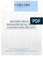 Informe Anual de Inversión Social de Las Cooperativas 2011