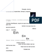 L'energia, L'inerzia, Circostanze Particolari, Il Tempo e Lo Spazio