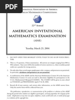 American Invitational Mathematics Examination