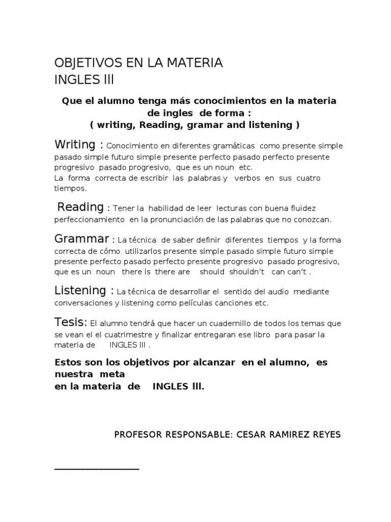 Presente Perfecto Del Verbo Escribir En Ingles presente perfecto del verbo escribir en