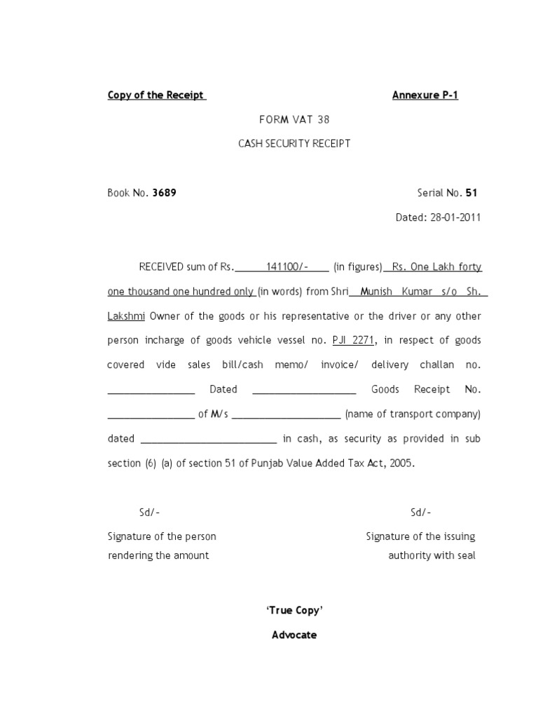 Annexures Civil Writ Petition Invoice Government Finances