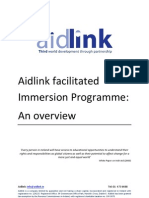 Aidlink Facilitated Immersion Programme