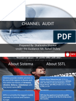 Channel Audit: Prepared By: Shailendra Shankar Under The Guidance: Mr. Rohan Dubey