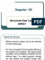 Ch10 Structured Datatype Array