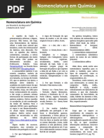 Nomenclatura em Química