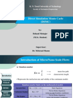 Micro and Nano Scale Flow - Direct Simulation Monte Carlo (DSMC)