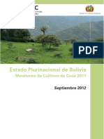 Monitoreo de Cultivos de Coca 2011 - Bolivia