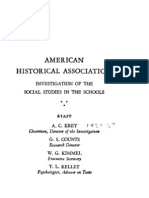 Report On The Commission On Social Studies 1934