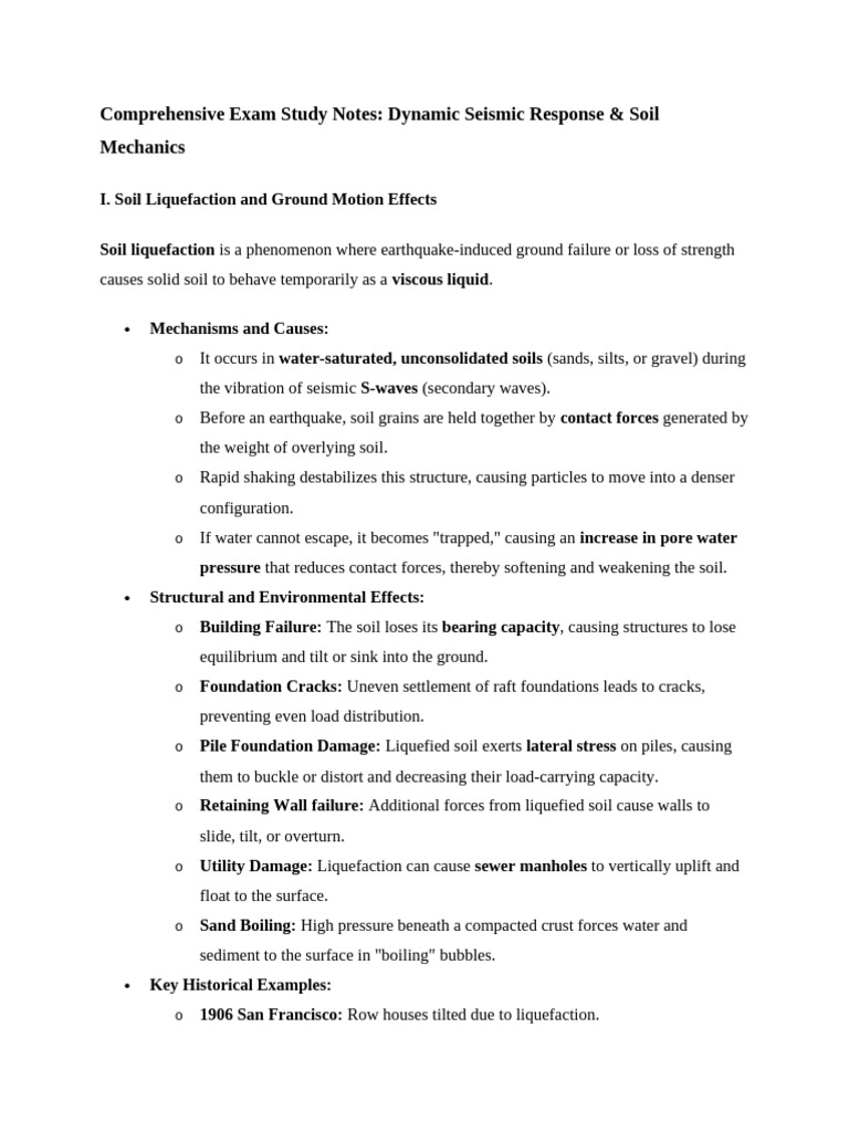 Comprehensive Exam Study Notes | PDF | Soil | Spectral Density