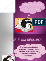 Como Fazer Um Resumo